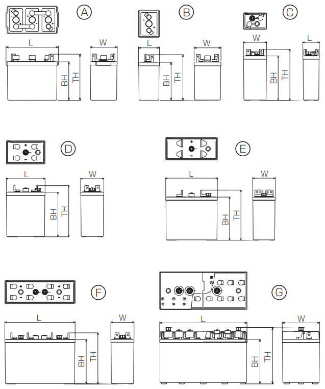 HS Series outline drawings